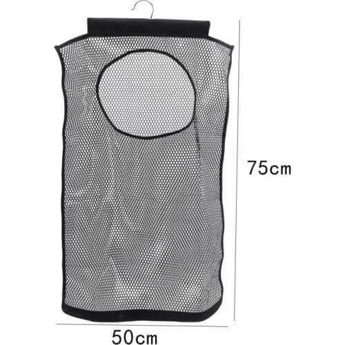 1PCS Mesh Laundry Hamper Folding Hanging Storage Basket Portable High Quality Durable Space Saving Bag Suitable For Cleaning
