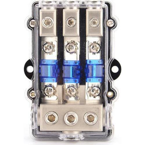 1PC Universal Car Auto Vehicles Waterproof Audio 1 in 3 ways out Fuse Holder Box
