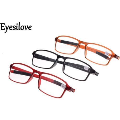 Eyesilove 20pcs/lot plastic TR90 reading glasses for men women presbyopia glasses lenses power +1.0 to +4.00
