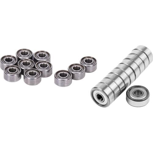 10Pcs Miniature Sealed Metal Shielded Metric Radial Ball Bearing Model: MR52-ZZ 2X5X2.5mm & 10Pcs 604 ZZ 4X12X4MM