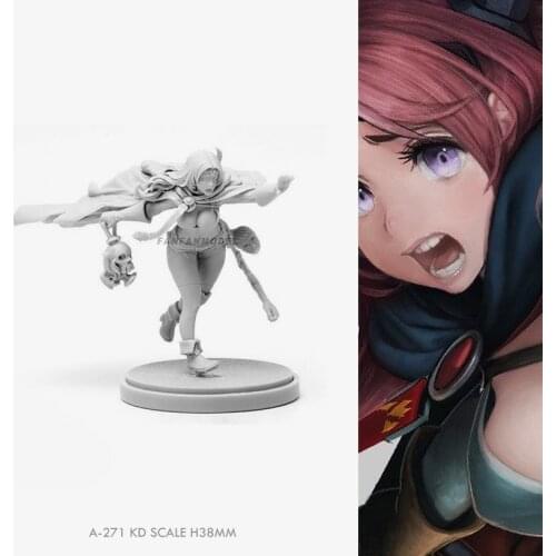 38MM Resin model kits figure beauty colorless and self-assembled A-271