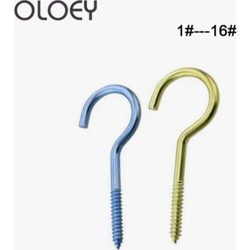 Free shipping Threaded Iron Hook / Light Hook Self-tapping Hook / Sheep Eye Socket Hook / Rings / Sheep Eye Screws