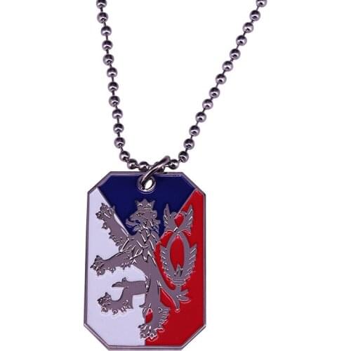 Czech Republic flag necklace Russia Eagle accessory Stylish man military gift
