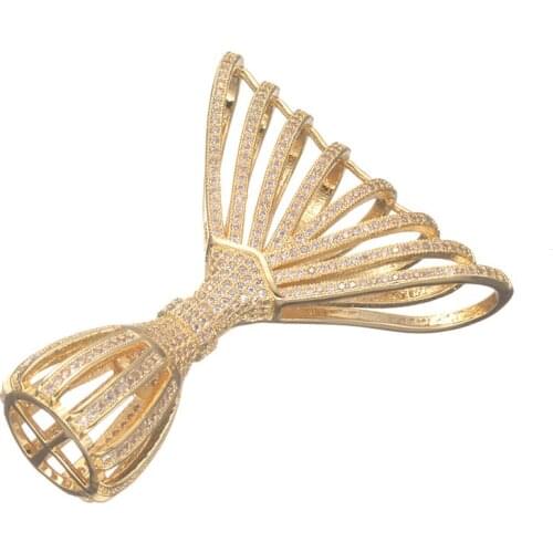 Jewelry Making Supplies DIY Beaded Jewelry Accessories Fashion Luxury Big Pendant For Pearls Beaded Necklace Making Findings