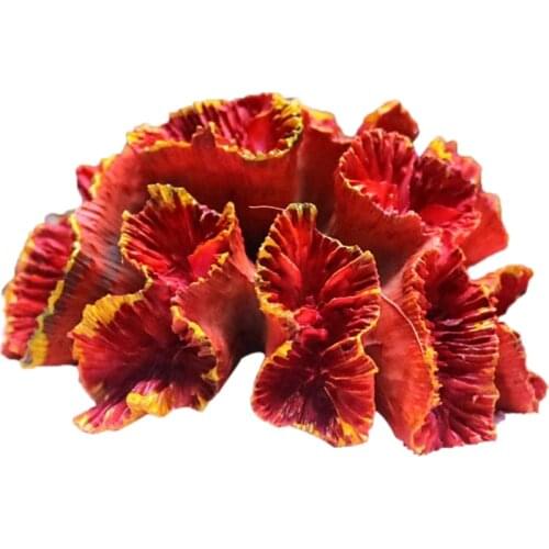 Simulation Coral Aquarium Decor Resin Ornaments Fish Tank Landscaping Decoration Mountain Aquatic Plant Environments Decor GXMA