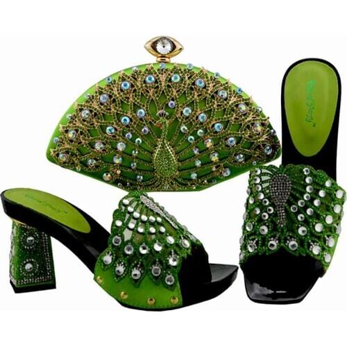 African Noble ladies' shoes and bags Fashion Design Shoes and Bags To Matching High Quality Shoes and Bag Match for Party