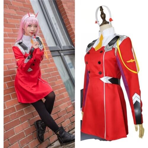 Anime DARLING in the FRANXX zero two cosplay costume dress CODE 002 Uniform For women