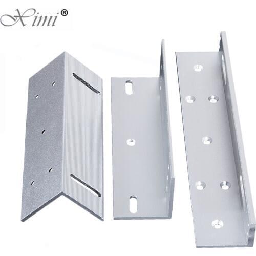 180KG ZL Bracket For 180KG Magnetic Lock 350LBS EM Lock Z Bracket And L Bracket For Narrow Door EM Lock Install Access Control