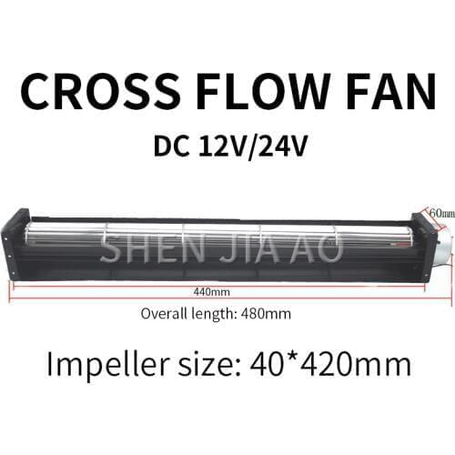 STF40420 Multi-purpose Cross Flow Fan DC12V 24V Cross Flow Fan Air Curtain Machine Treadmill Dedicated Cooling Fan 1PC