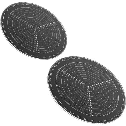 2021 New Round Center Finder Compass Clear Acrylic for Drawing Circles on Fabric Wood