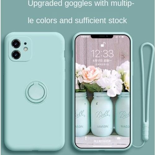 Suitable for iphone 11 case Liquid Bracket Phone Case iphone 12 Ring Protective Cover iphone 8 plus case