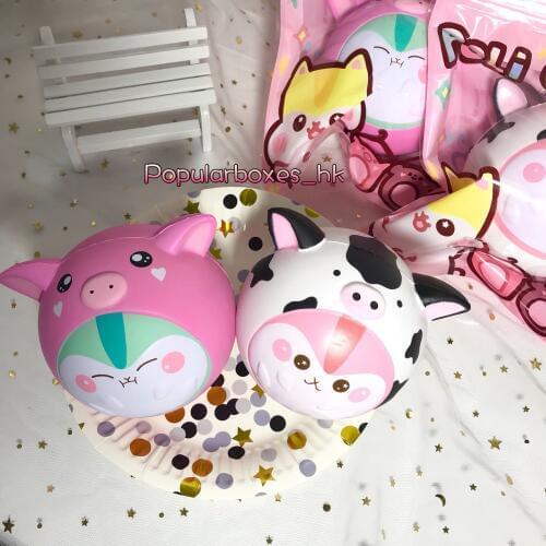 Popularboxes poli cosplay piggy and cow squishy Slow Rising Gift Toy