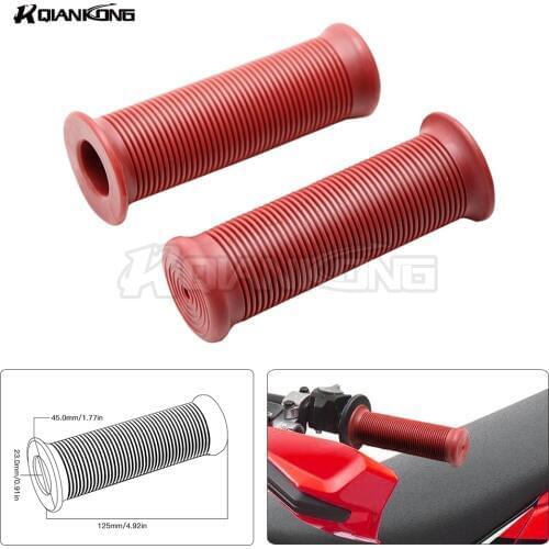 7/8" 22mm Motorcycle Brown Handlebar Hand Grip with Bar Ends for Universal Motorcycle Retro Custom Pairs