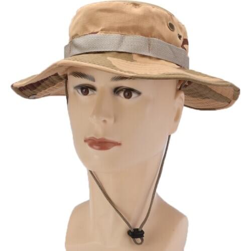 Foldable Light Outdoor Fishing Hat Combat Army Style Cap Hiking Sun Protection Jungle Camouflage Military Fishing Cap