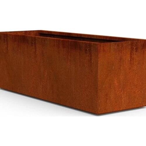 Corten Steel Flower Pot Large Vertical Planter Corten Steel Garden Edging round corten steel planter