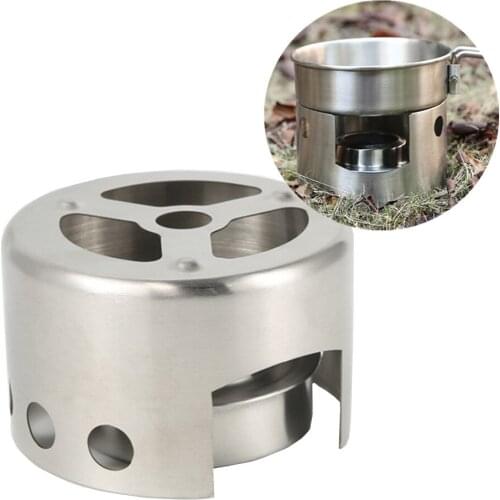 Camping Alcohol Stove Outdoor Alcohol Stove Set Camping Stove Portable Alcohol Stove with Rack Windscreen Camping Cookware Hikin