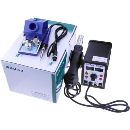 YIHUA 898BD+ 2 in 1 Digital Display Hot Air Desoldering Station Electric Iron Heat Gun improve from 878 and 898 series