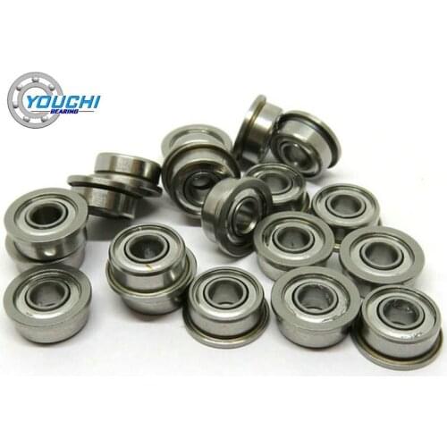 Youchi FR2 ZZ 3.175x9.525x3.967mm Miniature Flange Bearing FR22Z FR22ZZ FR2 Z 1/8"x3/8" Mirco Motor & Air Tool Flange Bearing