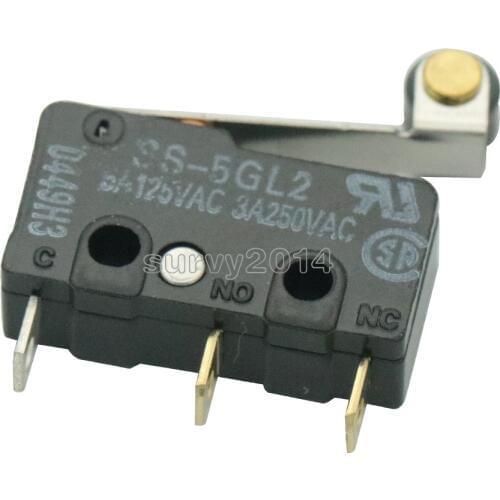 5PCS SS-5GL2 Limit Switch 3 Pins Microswitch Micro Switch
