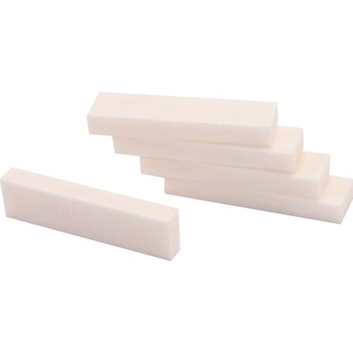 Tooyful 5 Pieces Vintage Blanks Buffalo Bone Cigar Guitar Nut Ukulele Blank Nut Accessory