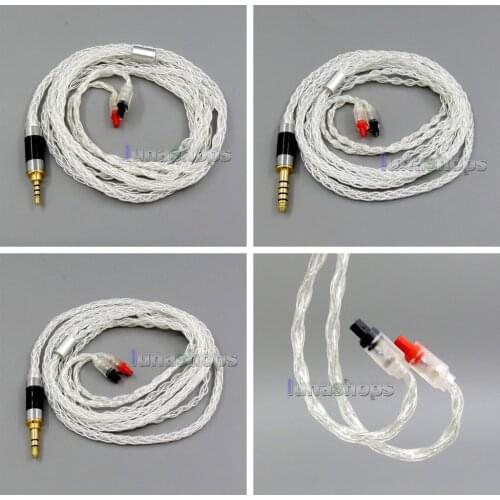 LN006094 8 core Balanced Pure Silver Plated OCC Earphone Cable For audio-technica ATH-IM50 IM70 IM03 IM02 01