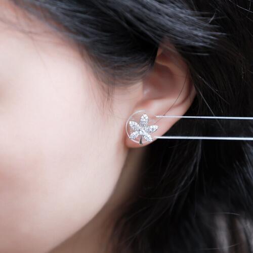 Acrylic earring try-on tool jewelry display jewellery holder stand organizer earrings prop earing holder counter accessories