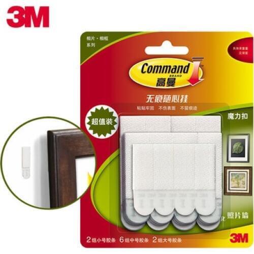 FREE SHIPPING with tracking number 3M command Damage-free Picture hanging Strips Command Picture frame Hangers value pack