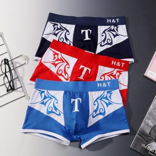 Boxer Shorts Underpants man Mens Panties Men Boxer Underwear Cotton for Male Couple Sexy Set Calecon Large Size Lot Soft letter