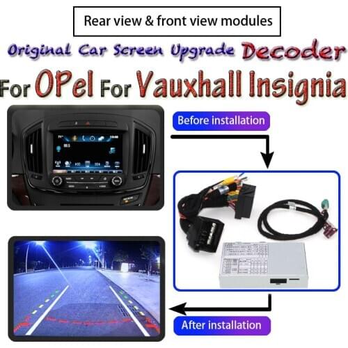 For Opel For Vauxhall Insignia 2008~2020 Rear View Camera Adapter Reversing Parking Original Screen Upgrading CAM Module Decoder