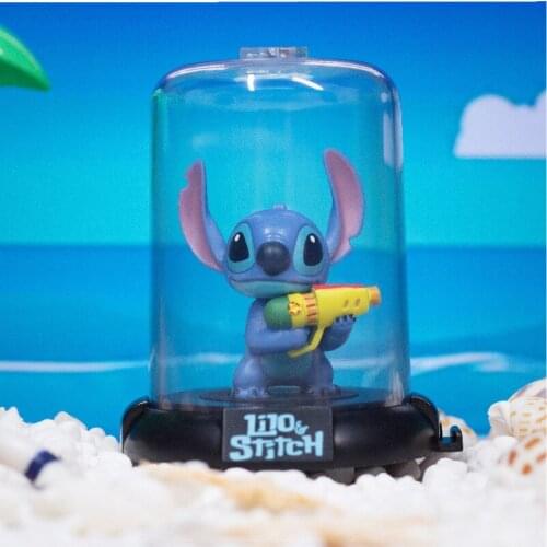 Disney Anime Lilo & Stitch Mystery Boxe Action Figure Happy Angry Alien Stitch Model Toys Stitch With Blaster Blind Box Kid Gift