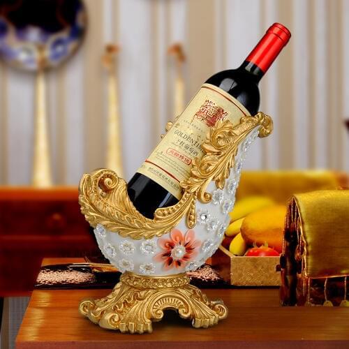 [] European court luxurious bright green resin Wine ornaments home decorations wholesale diamond technology