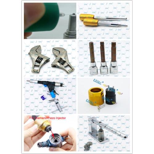 Injector Disassemble Remove Installation Nozzle Sprayer Hole Cleaning Carbon Deposit Removal Tool for Bosch Denso Delphi Piezo