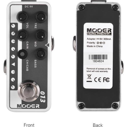 Mooer M013 Matchbox Electric Guitar Effects Pedal High Gain Tap Tempo Bass Speaker Cabinet Simulation Accessories Stompbox