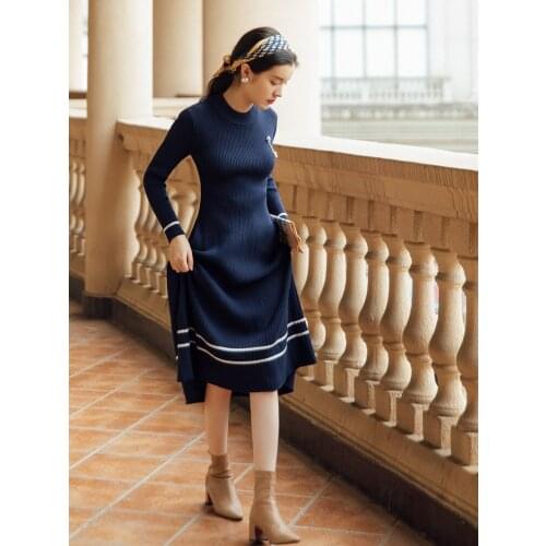 2020 new fashion womens clothing Full Solid Vintage woman dress dresses