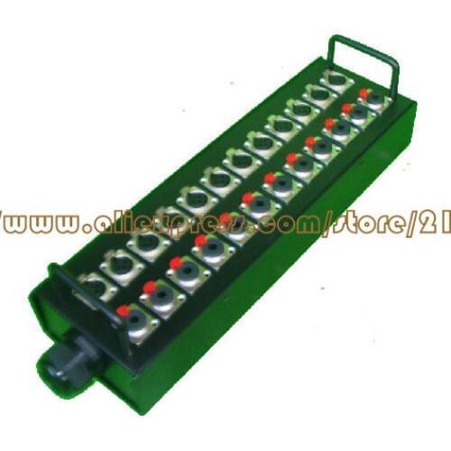 Wholesale 24 signal pathway stage junction box Stage snake cable box Multichannel audio cable junction box
