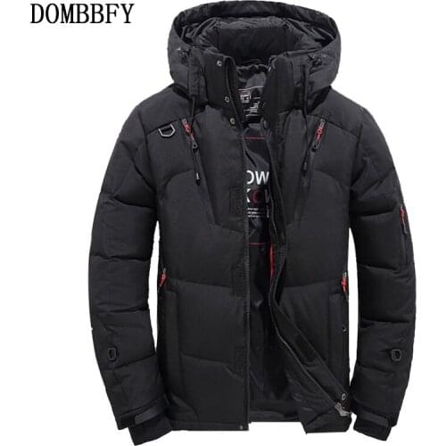 Winter Down Jackets Men Outwear Windbreaker Hooded White Duck Down Coats Mens Fashion Snow Thick Thermal Parka 4XL Male Casacos