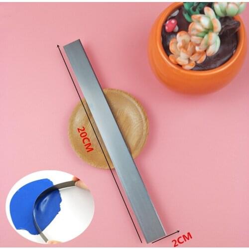 Pop DIY Pottery Flexible Stainless Clay Polymer Handicraft Clay Cutter Blade Ceramic Tools Modeling Fabric Art Sculpting Slicer