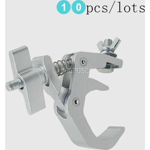10Pcs/lots Aluminium Material Hooks150kg 40-60mm Stage Lights Hook Light Clamp Holder LED Disco Light Truss DJ Club Hanging Hook