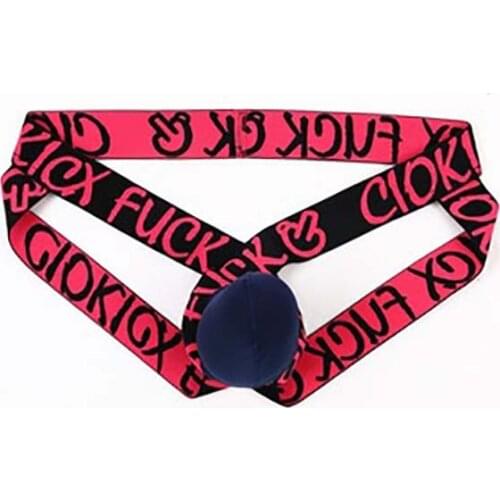Sexy Underwear Men Low waist Briefs Ice Silk JJ Buttock Thong G-Strings Letter Pattern T-Back Underpants Male Pouch Panties New