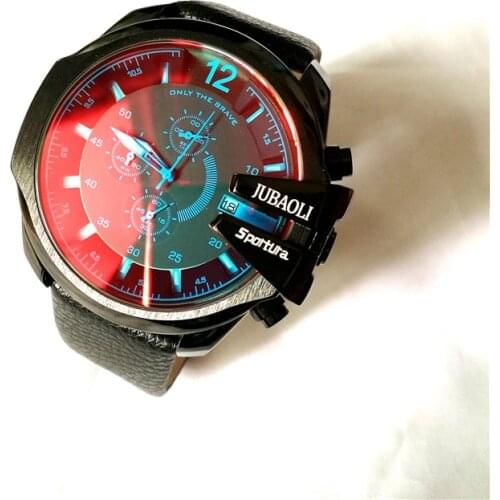 Sport Chronograph Mens Watches Top Brand Quartz Discoloration Glass Business Creative Watch Male Gift Dz Style Relogio Masculino