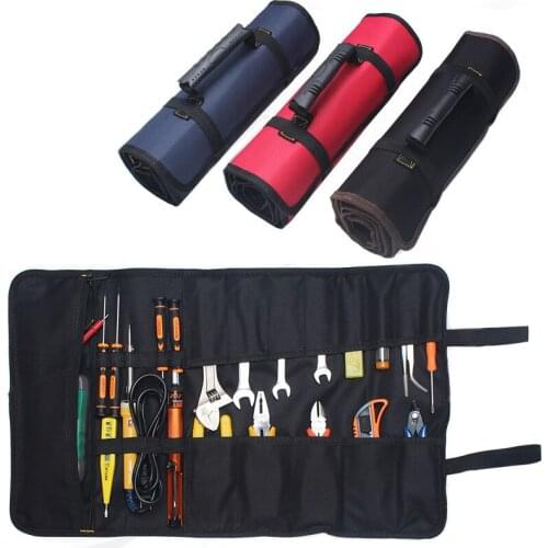 Car Repair Tool Storage Bag Car Storage Oxford Reel Kit Canvas Roll Waterproof Tool Storage Bag Car Storage Bag