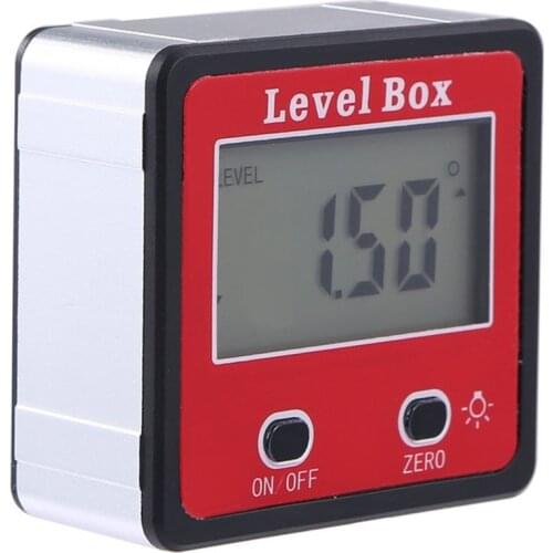 Angle Ruler LCD Digital Angle Measuring Instrument Protractor Inclinometer Without Battery 90 Degree Ruler