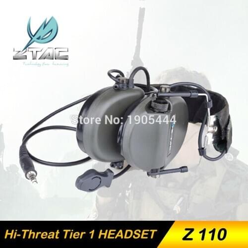 Z-TAC Airsoftsports Earphone Tactical Element Sordin military Helmet softair peltor ptt midland ipsc z tactical tactical headset