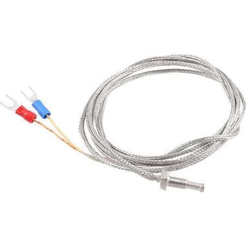 2 Spade Terminal K Type 0-400C Thermocouple Temperature Sensor Probe 6.6Ft
