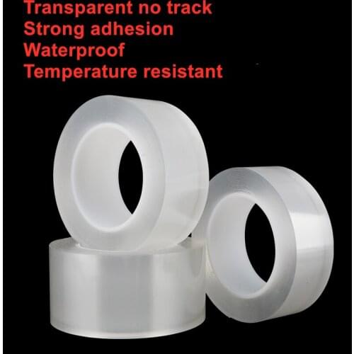3m 10x2cm Waterproof Nano-free magic tape anti-slip fixed adhesive tape 1m super strong and washable and reusable tape