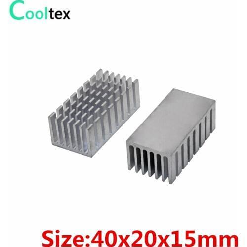 5pcs/lot 40x20x15mm Aluminum Heatsink Heat Sink Radiator For Electronic Chip IC RAM Cooling Cooler