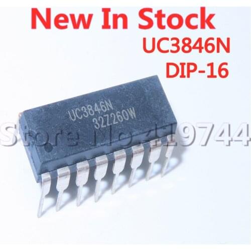 5PCS/LOT UC3846N UC3846 DIP-16 voltage regulator DC switching controller chip In Stock NEW original IC
