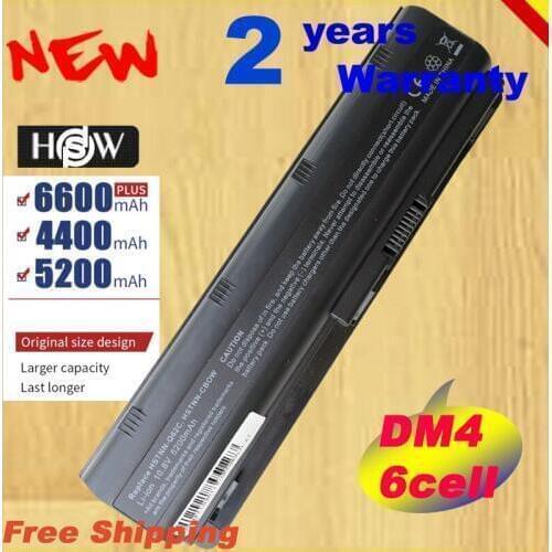 HSW 5200mAH 6cells battery notebook laptop battery FOR HP Compaq MU06 MU09 CQ42 CQ32 G62 G72 G42 593553-001 DM4 Fast Shipping