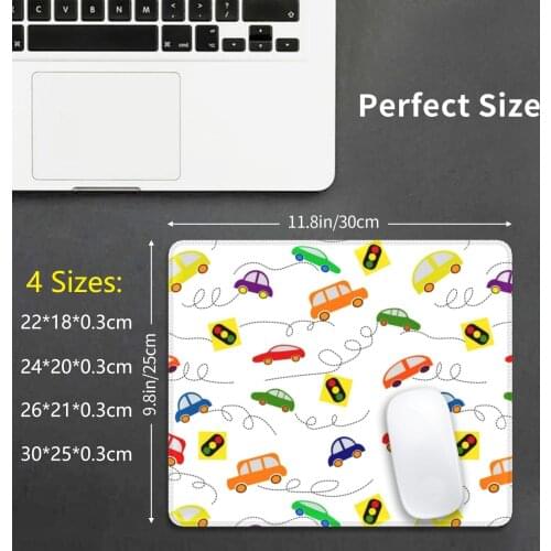 Cars And Traffic Lights. Kids Toys. Mouse Pad DIY Print Cars Childrens Toys Transport Multicolored For