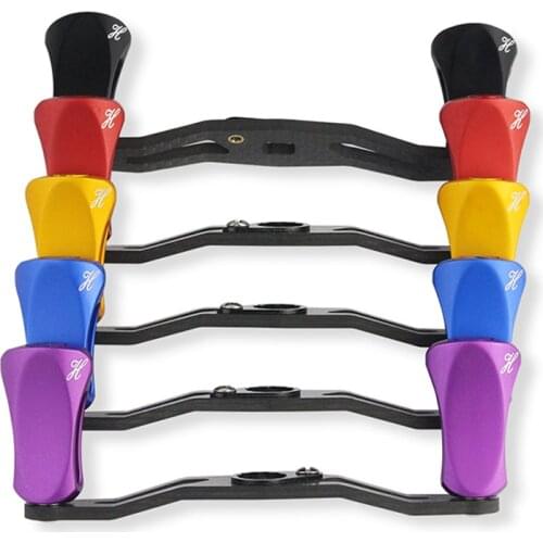 EKfan Carbon Fiber Fishing Reel Handle Aluminum Alloy Knob Hole 8*5mm for Bait Casting Reel parts